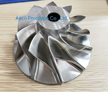 Stainless Steel Impeller Wheel Vane by 5 Axis CNC Machine